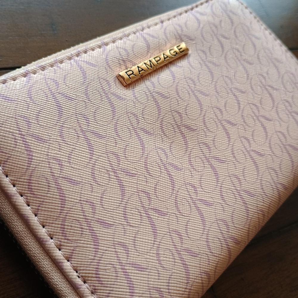 RAMPAGE Pink LOGO Zip Around‎ Wallet Women's